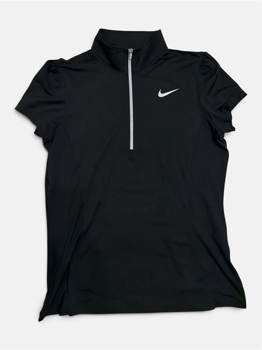NWT Nike Black Short-Sleeve 1/4 Zip Golf Shirt